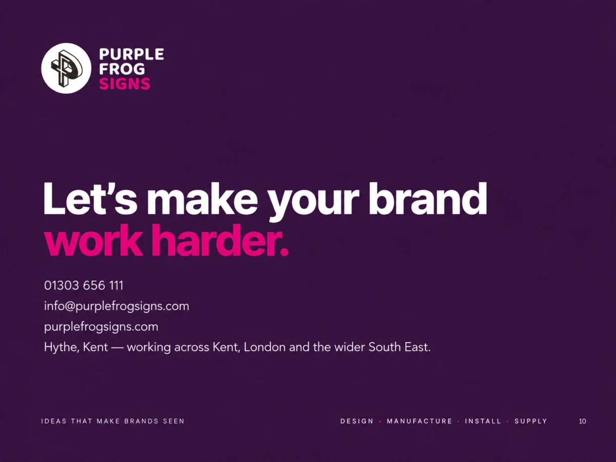 Page 10: Let’s make your brand work harder.