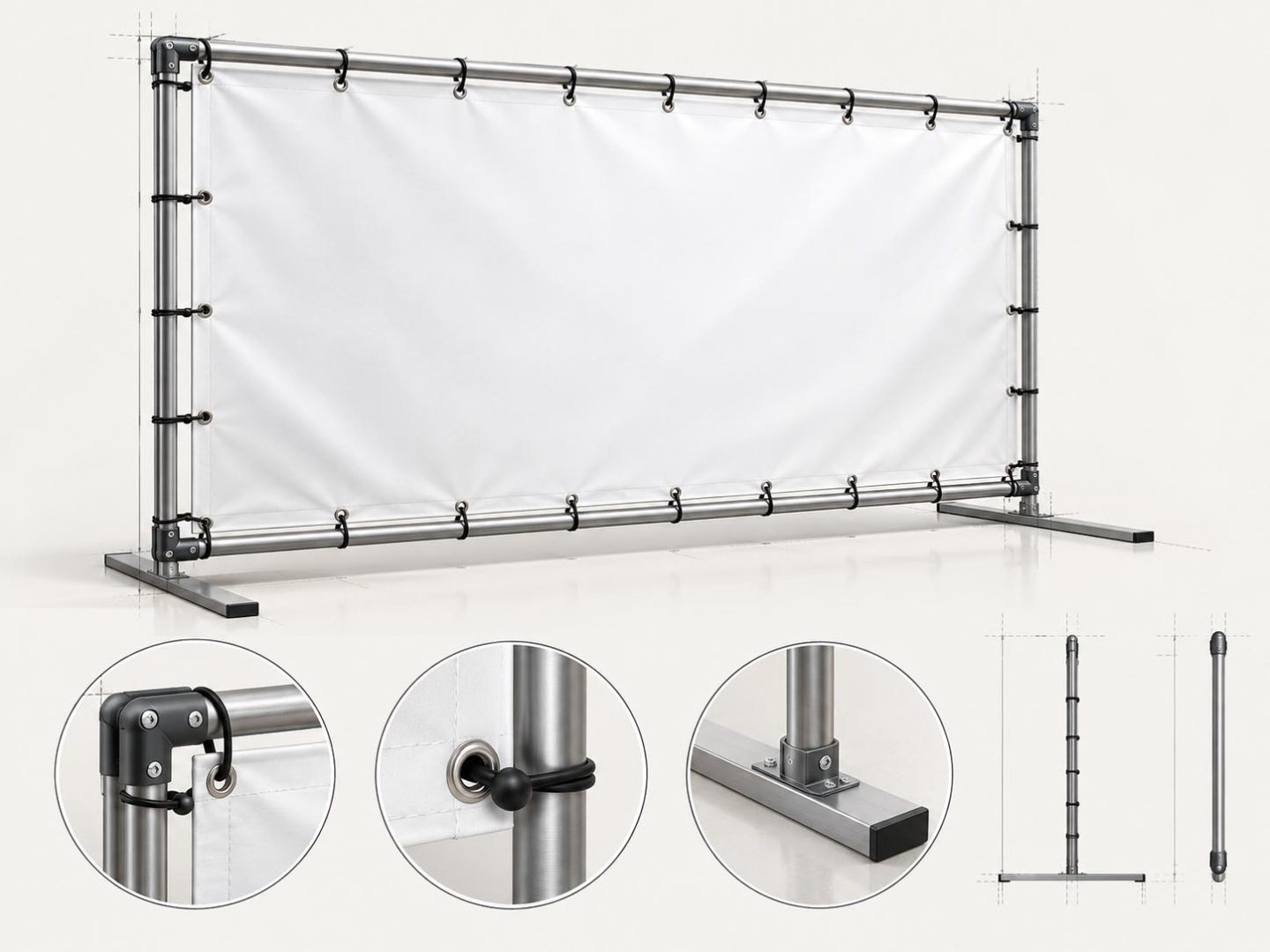 illustration of a banner frame sign
