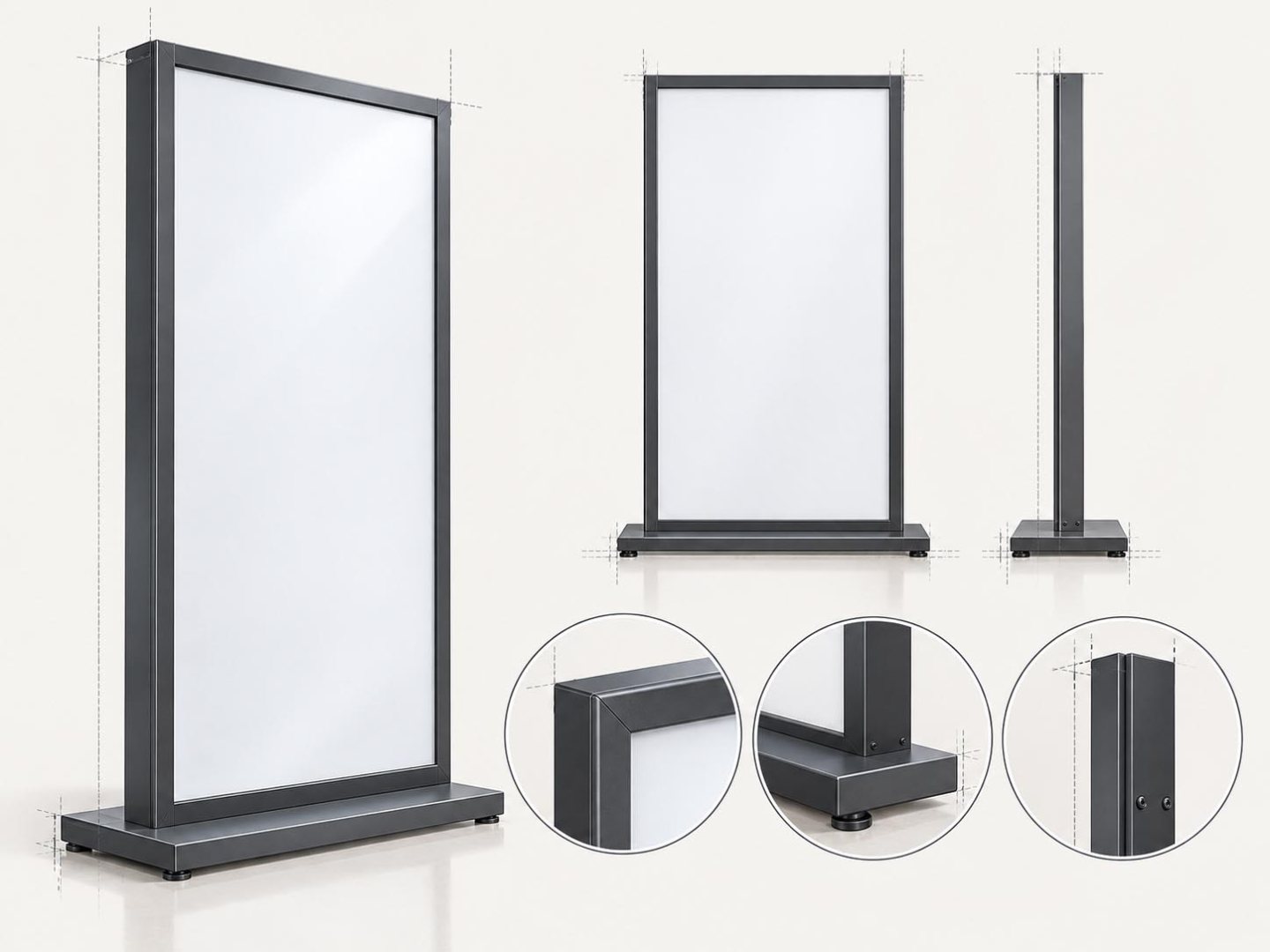 free-standing illustration sign