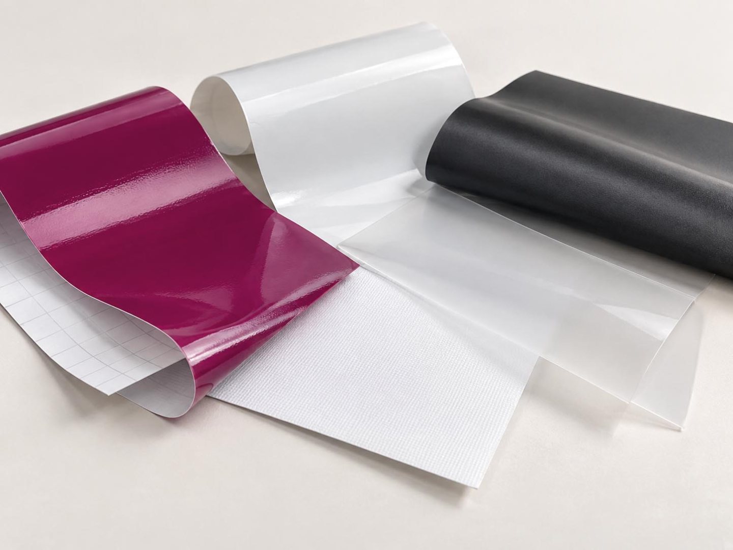 Illustration of vinyl and printable films