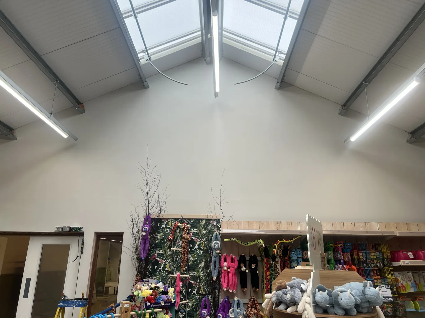 Before installation, a blank unused space perfect to add striking branding